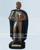 Linda Escultura Exu Ogum Xoroque 45cm Preço De Fabrica Unica