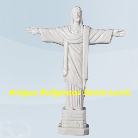 Escultura Cristo Redentor Resina 15cm Rj Lançamento Fabrica