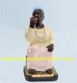 Linda Escultura Preta Velha Mãe Benedita 25cm Melhor Preço