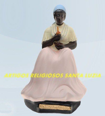 Linda Escultura Preta Velha Mãe Antonia D Angola 50cm Fabric