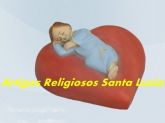 Escultura Menino Jesus Dormindo Sagrado Coração 15cm Unica