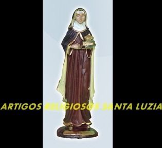 Escultura Resina Santa Edwirges Imagem 10cm Preço Fabrica Ml