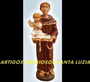 Escultura Resina Santo Antonio Imagem 10cm Preço Fabrica