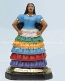 Escultura Baiana Sete Saias Lançamento Exclusivo 30cm Unica
