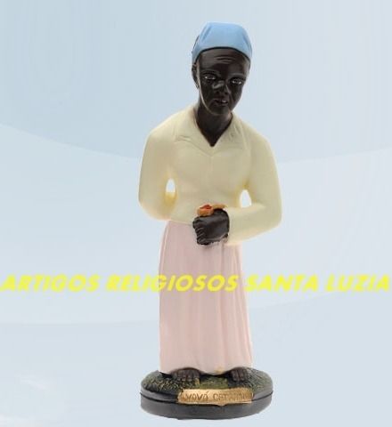 Linda Escultura Preta Velha Vovó Catarina 35cm Melhor Preço