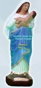 Escultura De Nossa Senhora Do Amparo 20cm Altura Unica No Ml