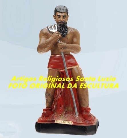 Linda Escultura Exu Lucifer Imagem 40cm Melhor Preço Fabrica