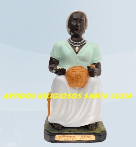 Linda Escultura Preta Velha Negra Ana 40cm Preço De Fabrica