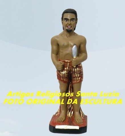 Linda Imagem Escultura Exu Gargalhada 45cm Preço Fabrica Ml