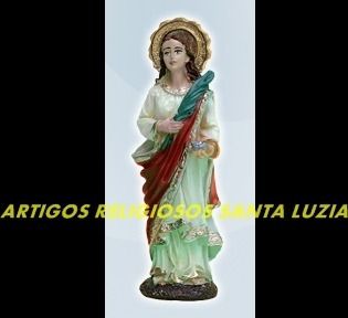 Escultura Resina Santa Luzia Linda Imagem 10cm Preço Fabrica