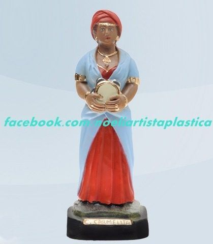 Linda Imagem Escultura Cigana Carmelita 20cm Preço D Fabrica