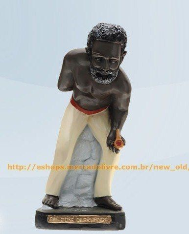 Linda Escultura Preto Velho Pai Jose De Angola  50c Unica Ml