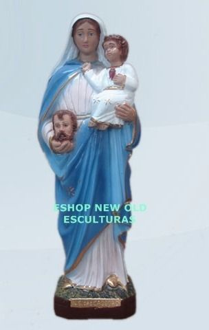 Escultura Nossa Senhora Das Cabeças 30cm Unica No Ml