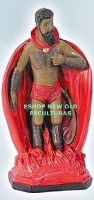 Escultura Exu Destranca Tudo 20cm Altura Umbanda Candomble