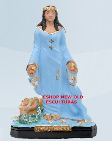 Escultura  Iemanja Menina 20cm Altura Melhor Preço Do Ml