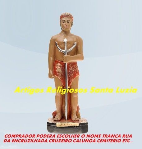 Escultura Exu Tranca Rua Linda Imagem 40cm Preço Fabrica Ml