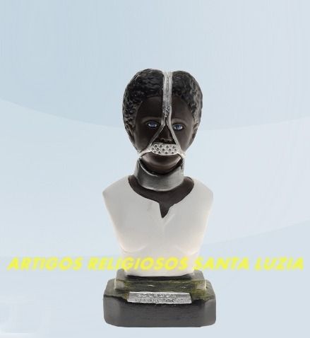 Linda Escultura Escrava Anastacia Imagem  20cm Preço Fabrica