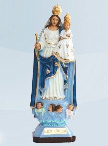 Escultura De Nossa Senhora Da Ajuda 20cm Altura Unica No Ml